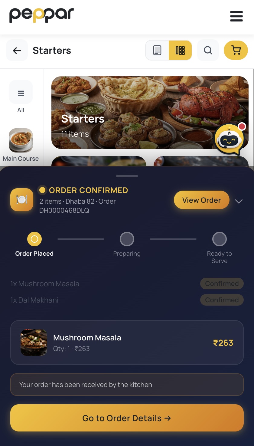 My orders on Peppar